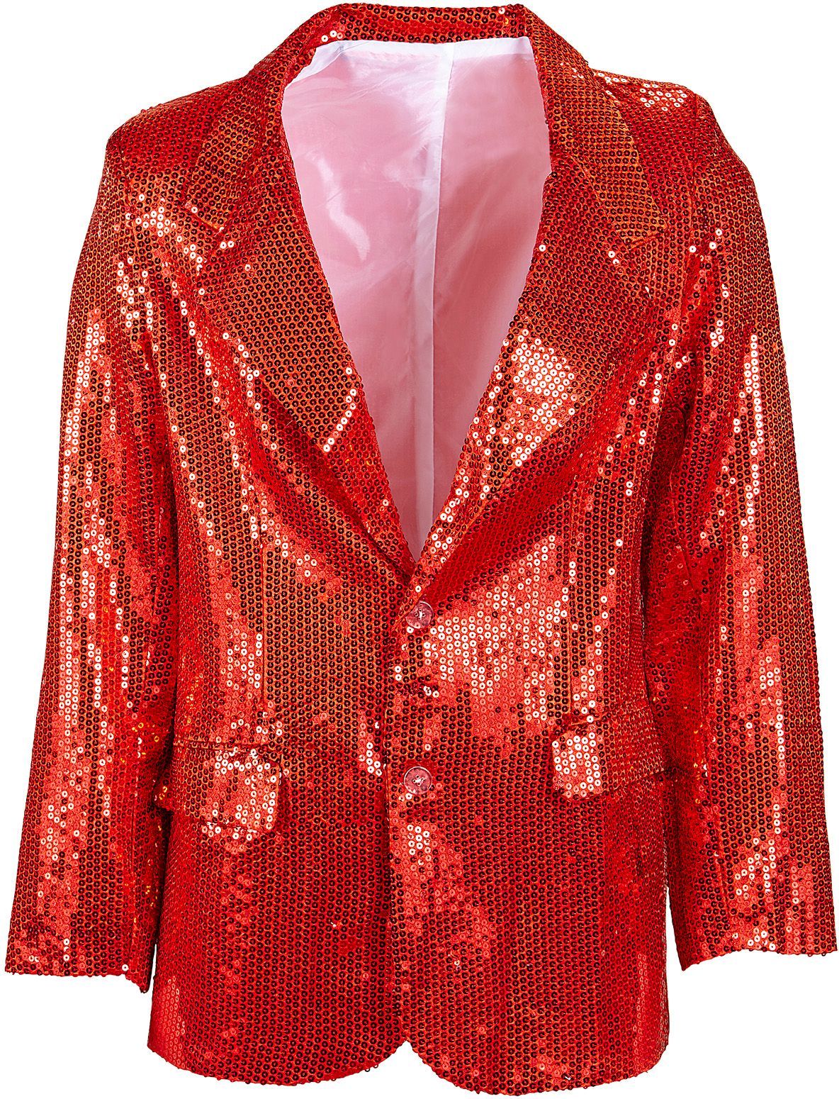 Rode Pailletten Jas