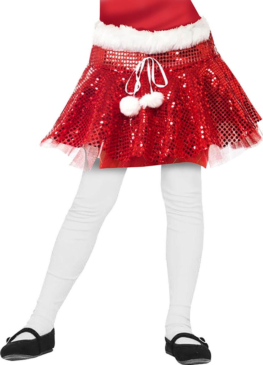 Rode Pailletten Kerst Tutu Meisje