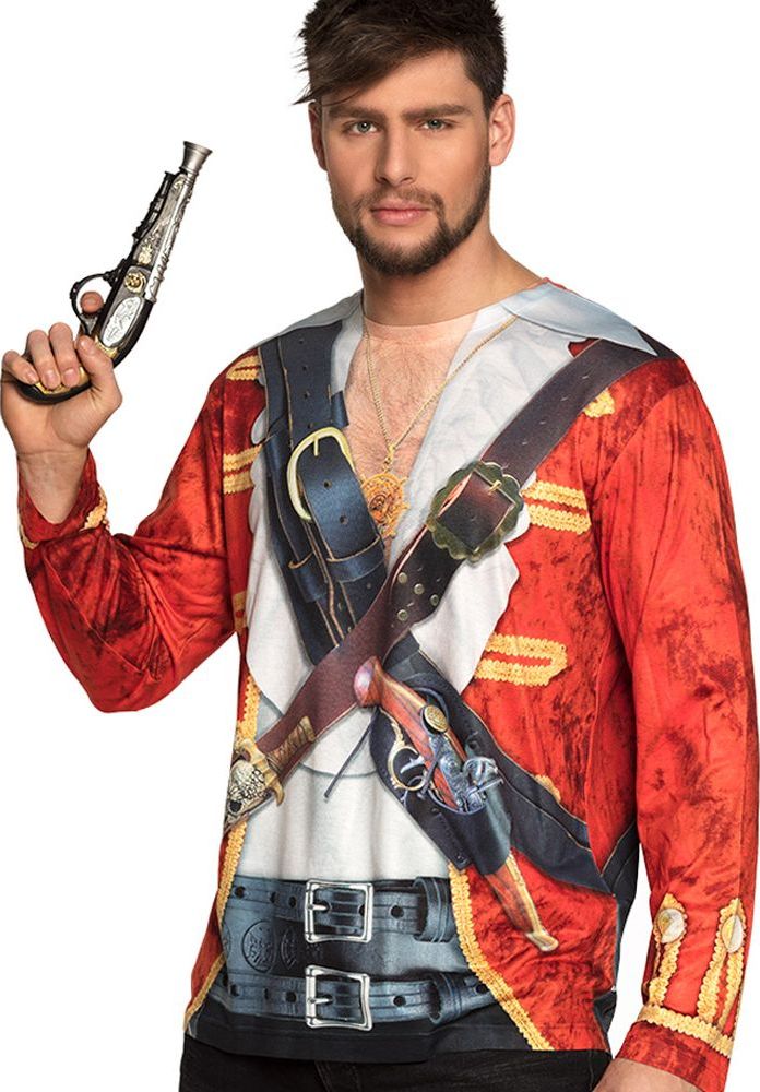 Rode Piraten Shirt Heren