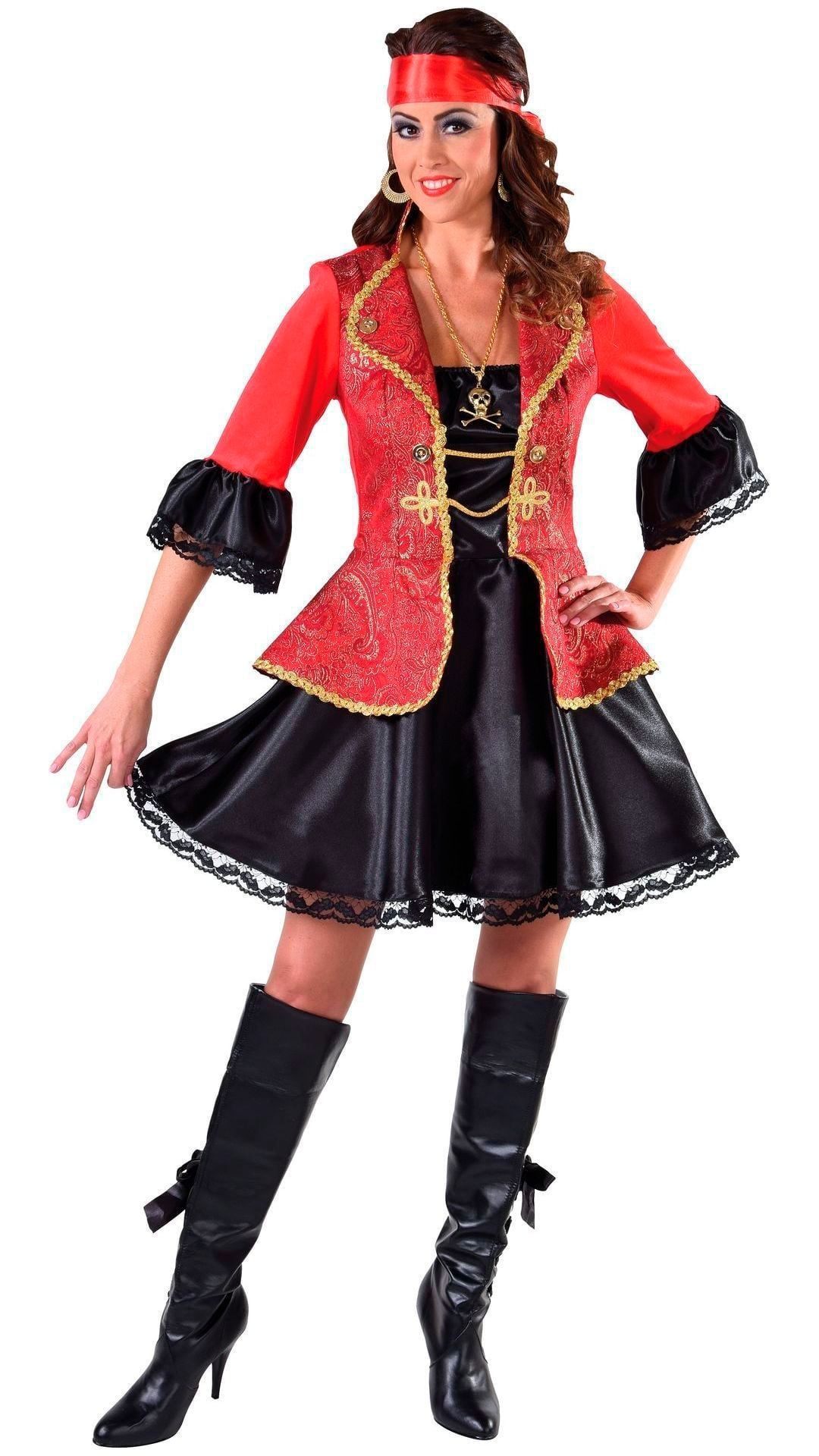 Rode Piratenjurk Dames