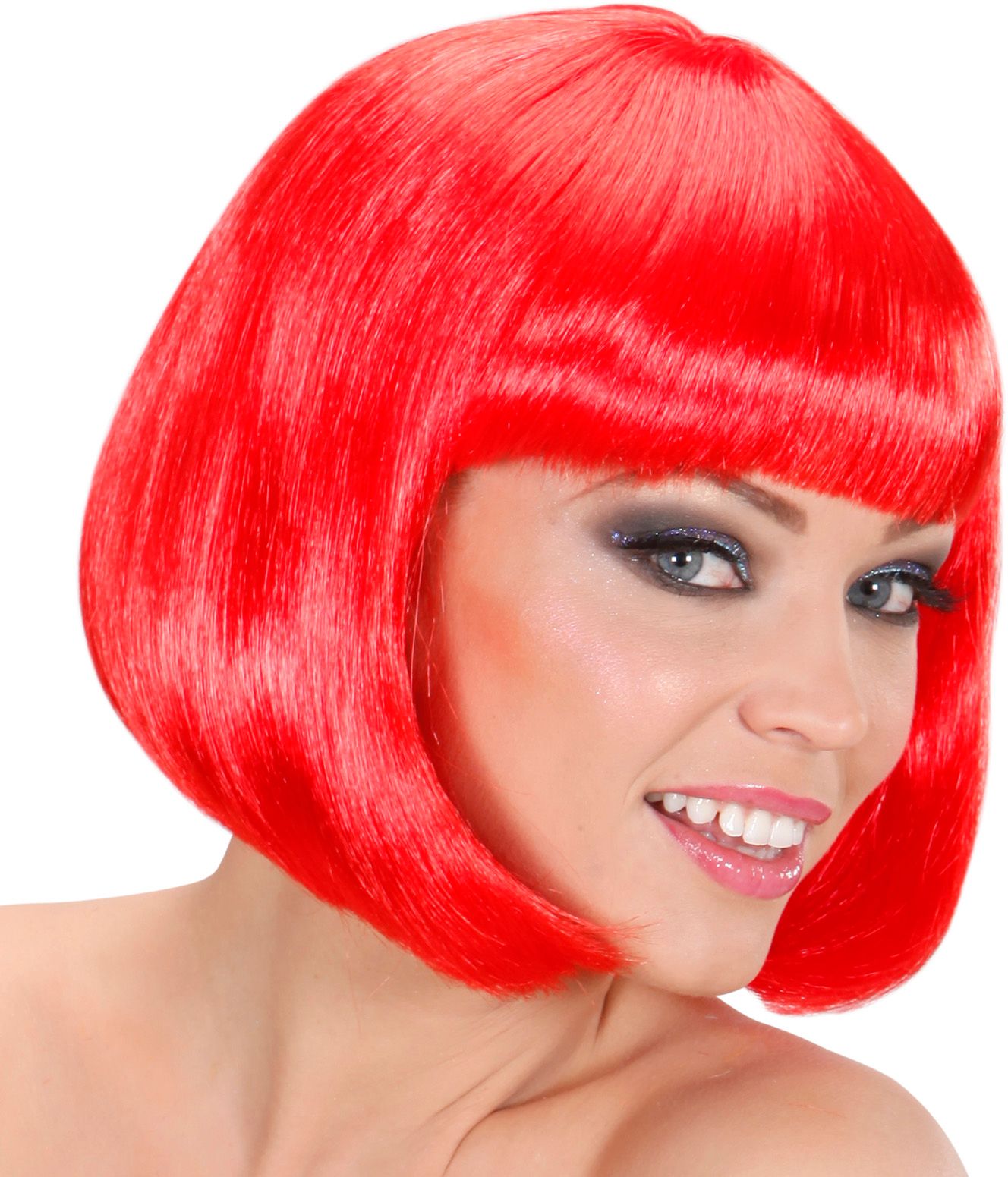 Rode pruik kort haar