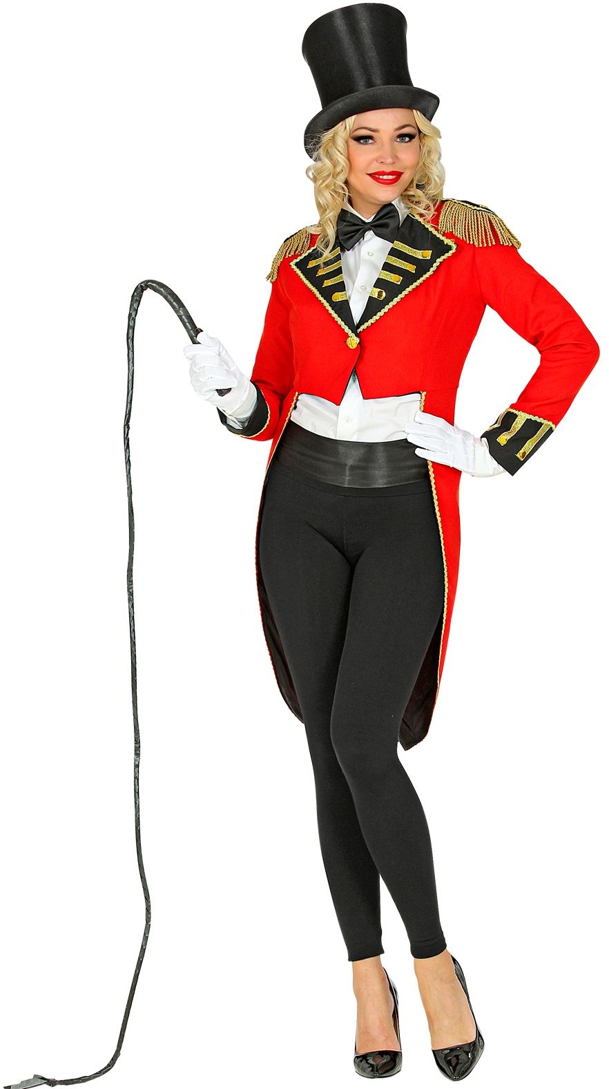 Rode Ringmeester Circus Slipjas Dames