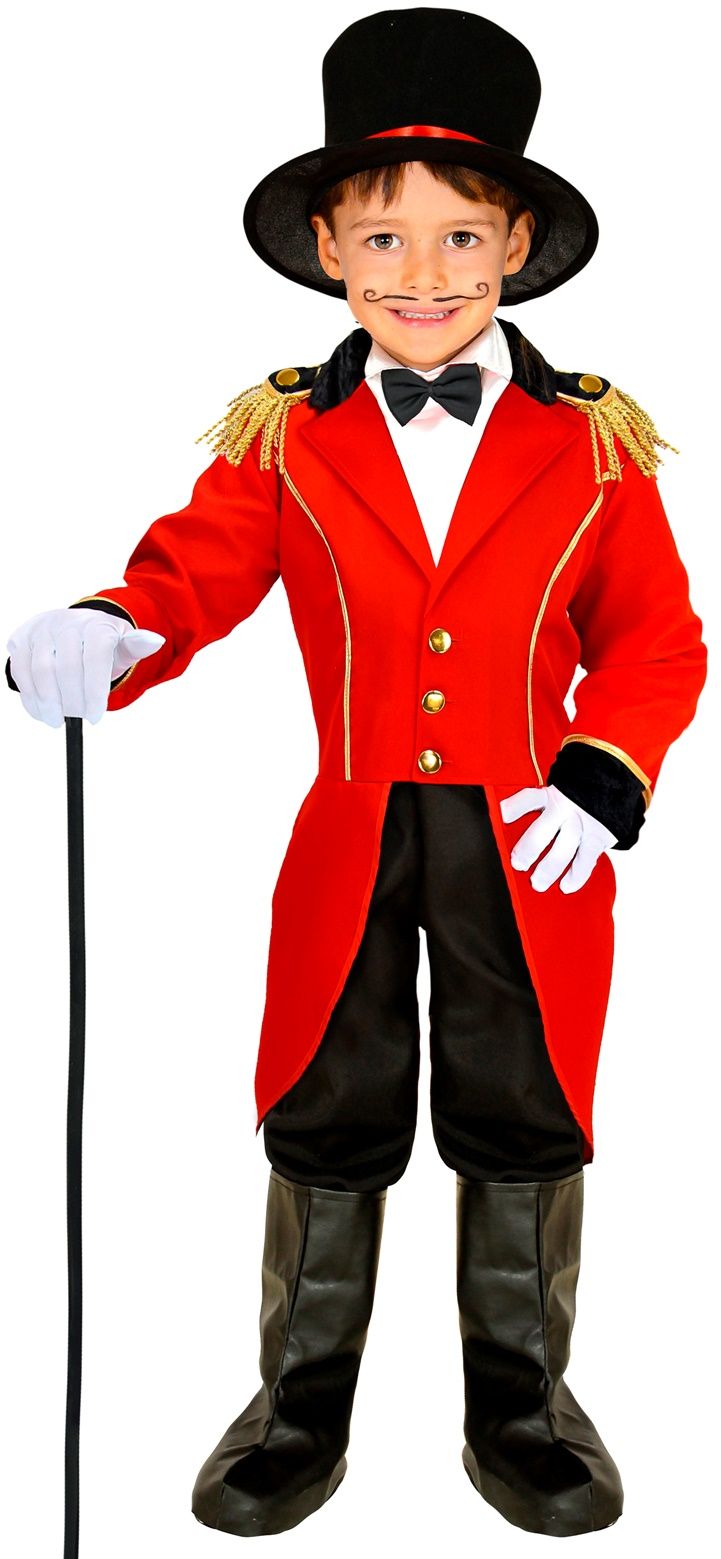 Rode Ringmeester Circus Slipjas Kind