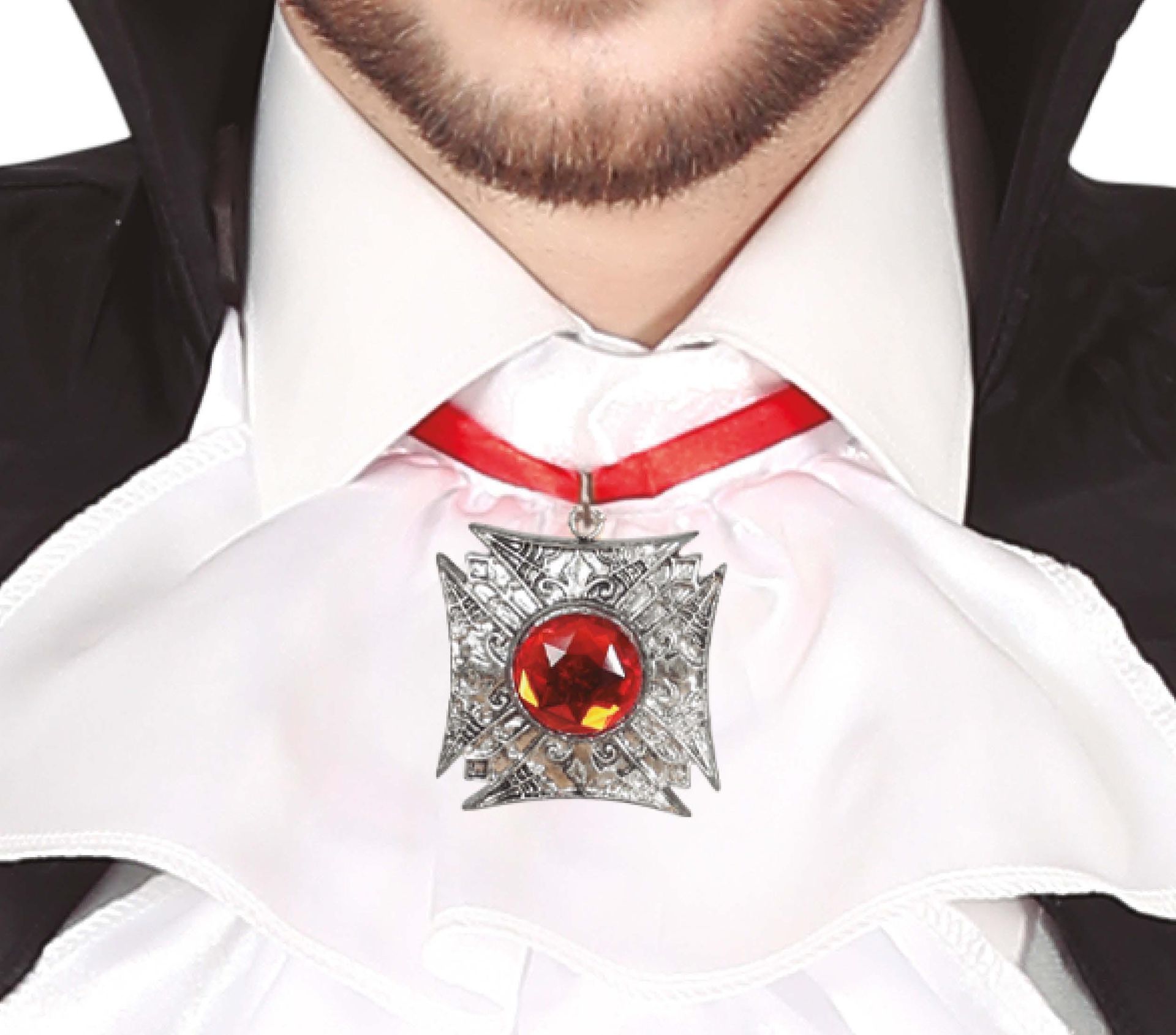 Rode Robijn Medaillon Ketting