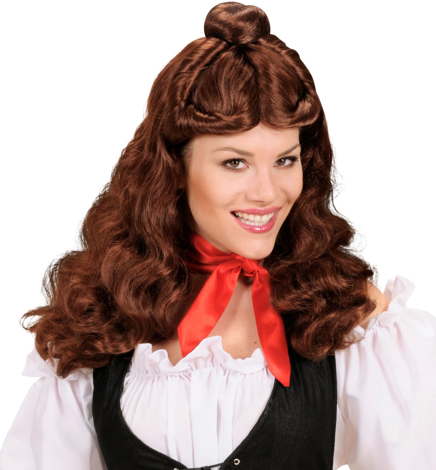 Rode Satijnen Halsdoek