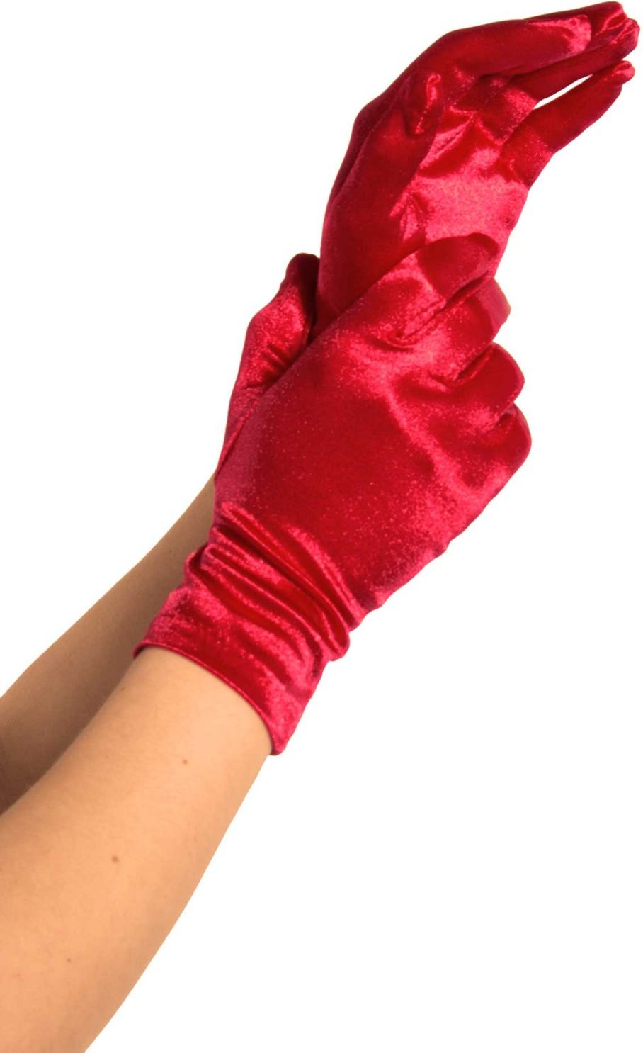 Rode Satijnen Handschoenen