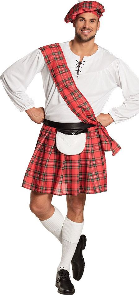Rode Schotse Kostuum Man