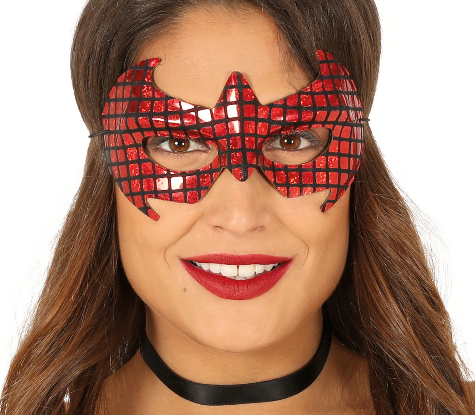 Rode spiderman oogmasker