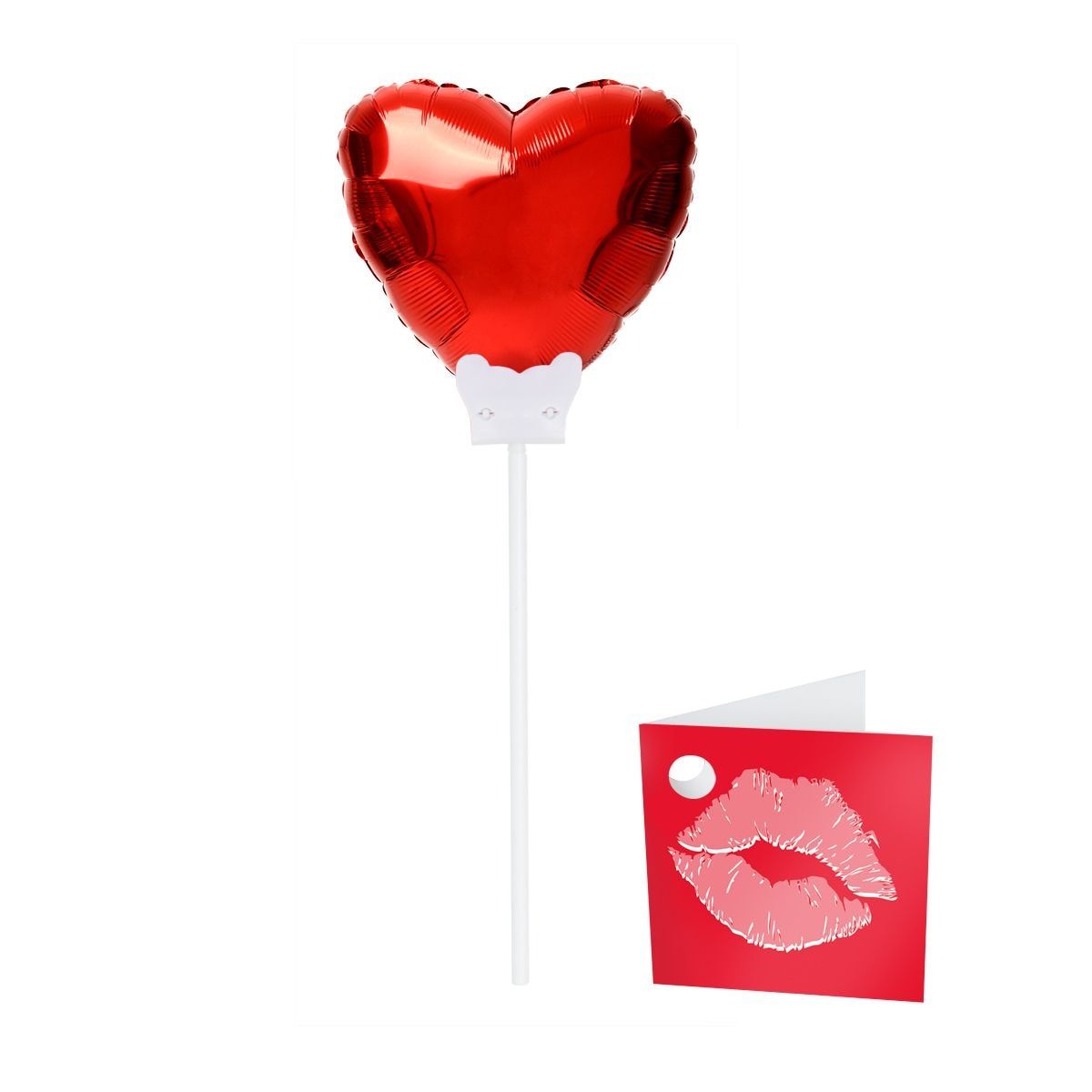 Rode Valentijnsdag hartvormige mini folieballon
