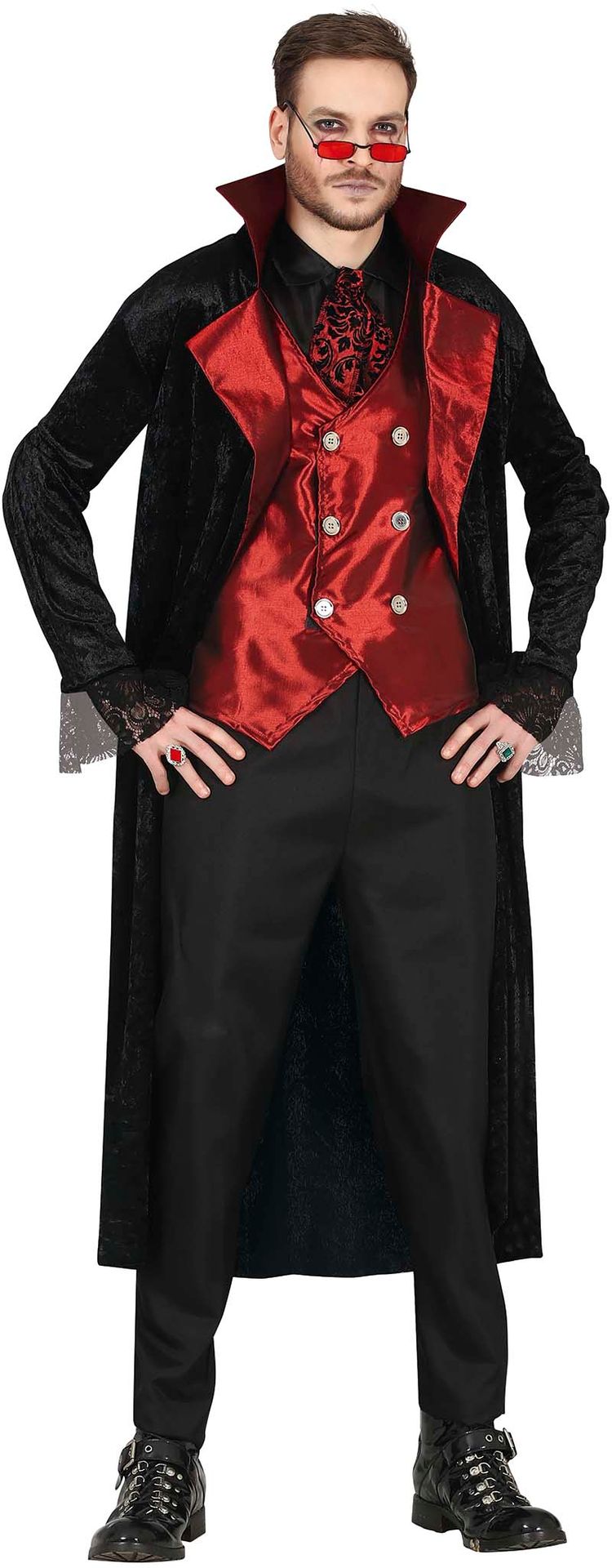 Rode vampier kostuum man