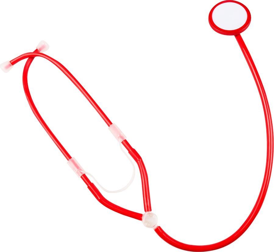 Rode verpleegster stethoscoop