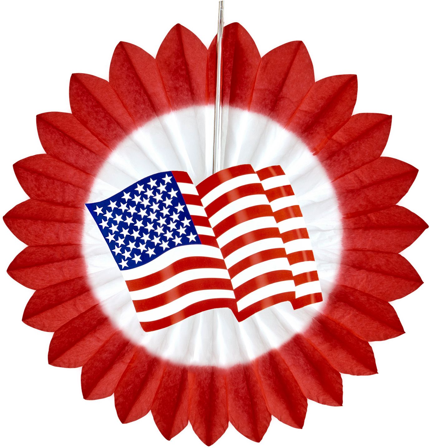 Rode Waaier met Usa Vlag