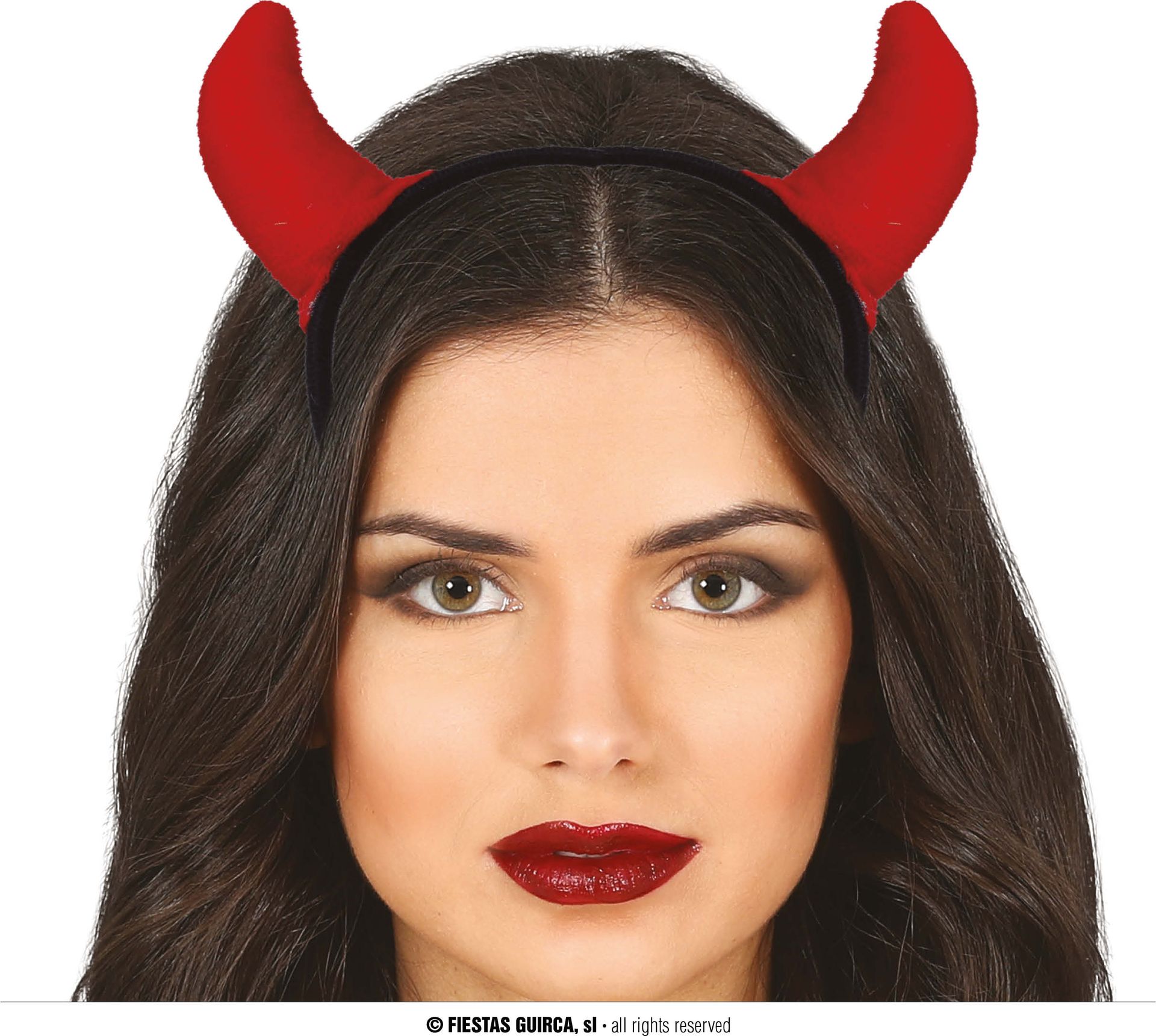 Rode Zachte Duivel Hoorntjes Haarband