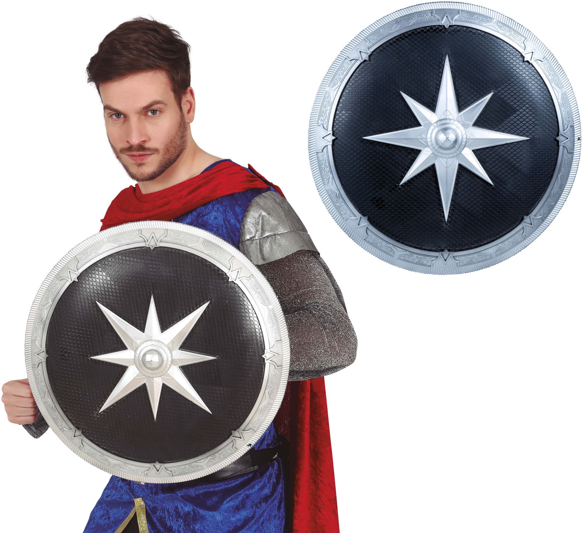 Romeins Leger Schild Zwart 45cm