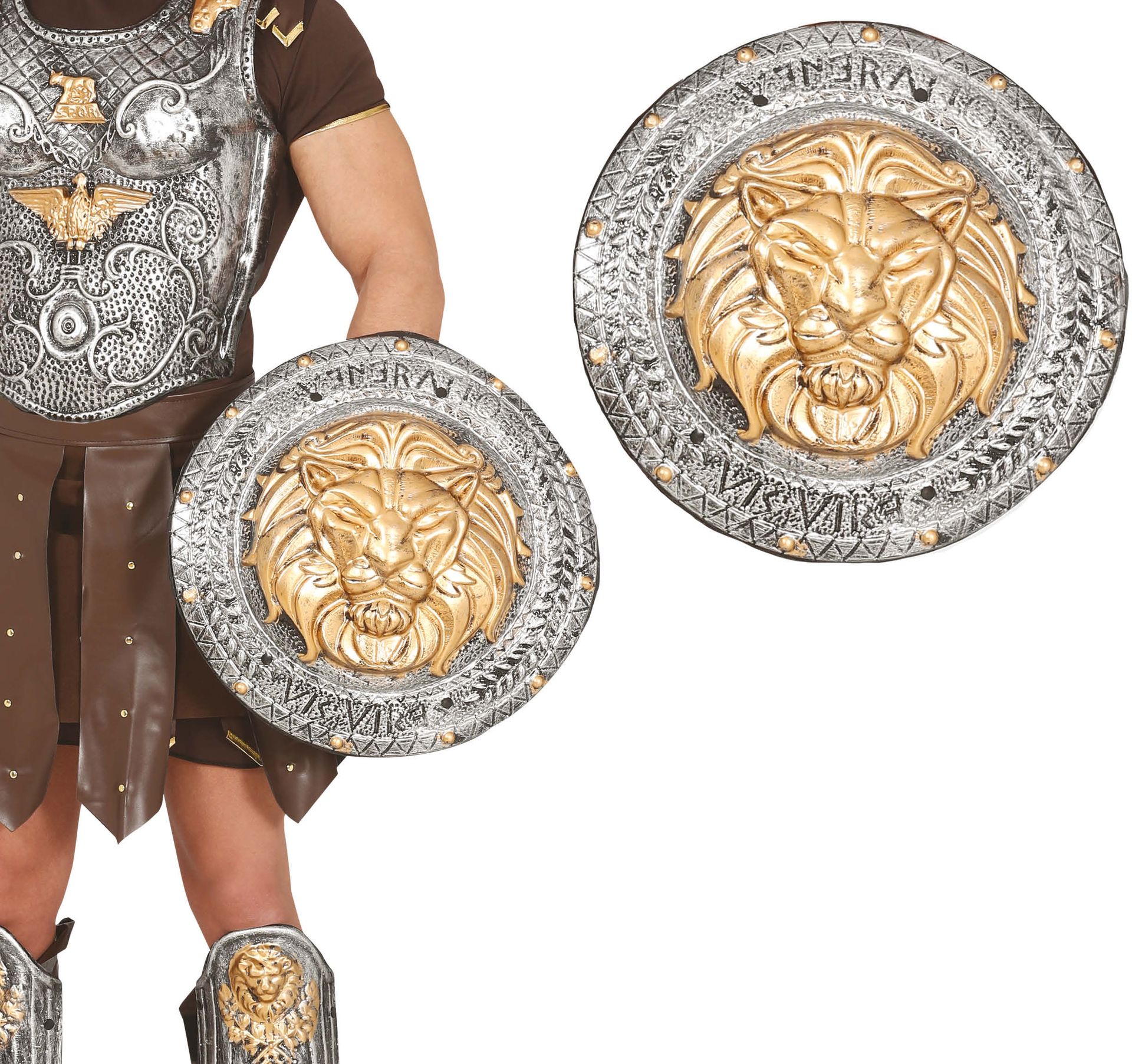 Romeins Schild Leeuw Goud Zilver