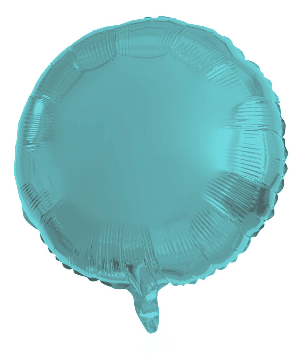 Ronde folieballon 45cm aqua blauw