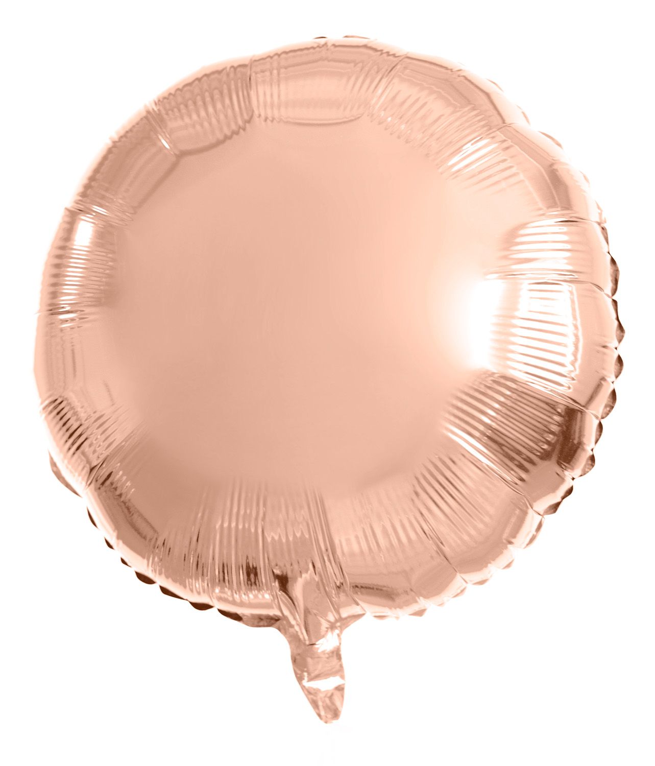 Ronde folieballon 45cm rose goud