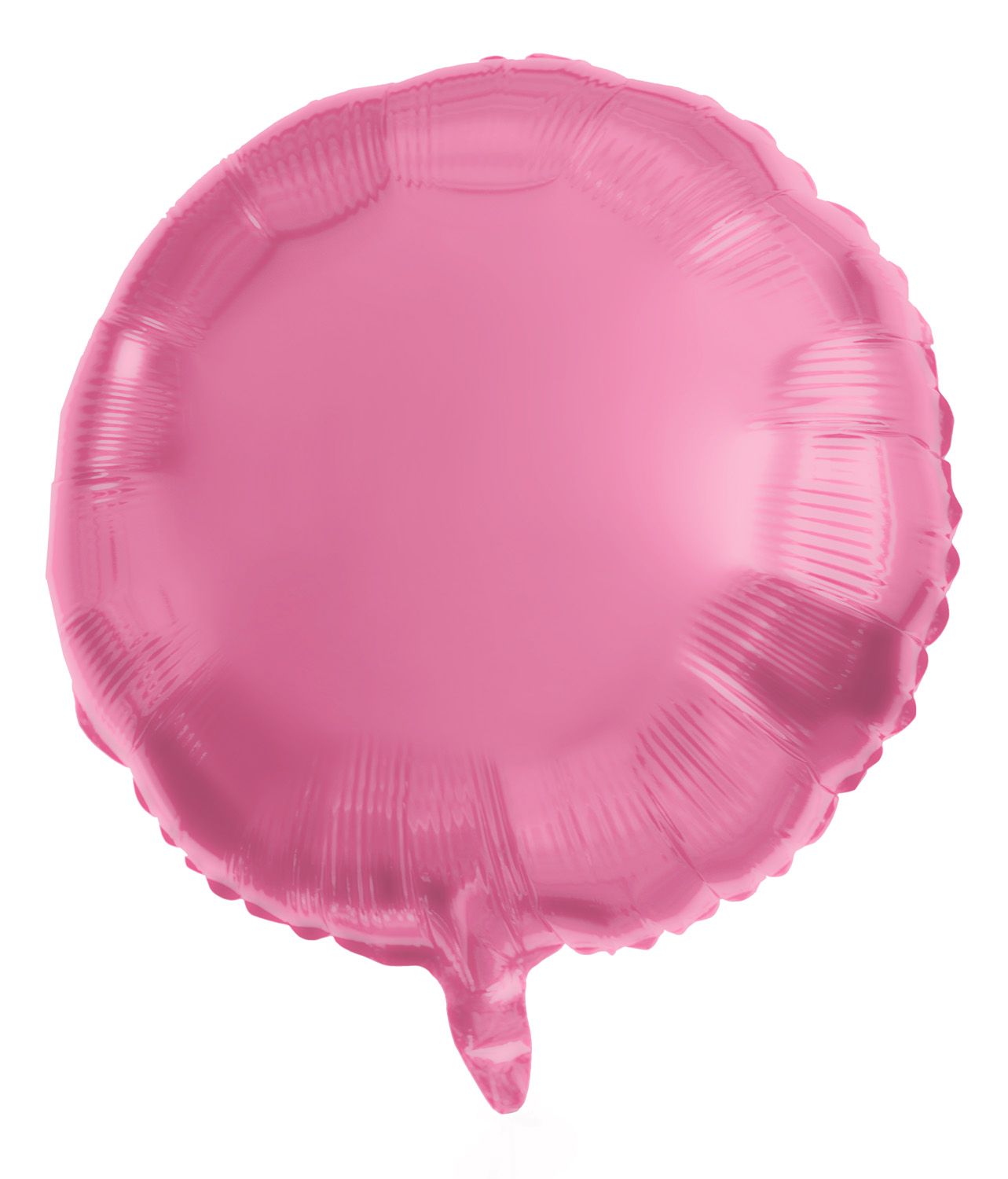 Ronde folieballon 45cm roze metallic
