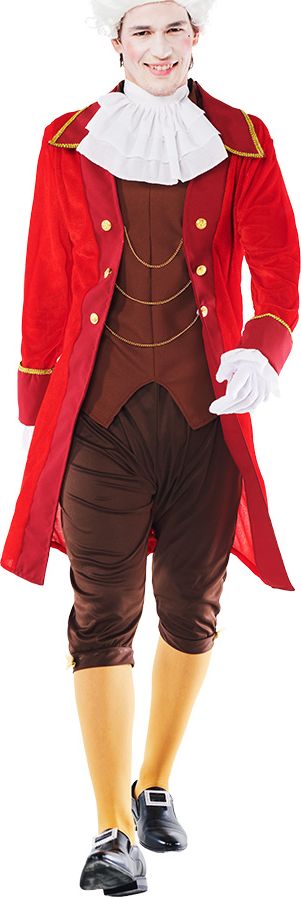 Rood Barok Kostuum Heren