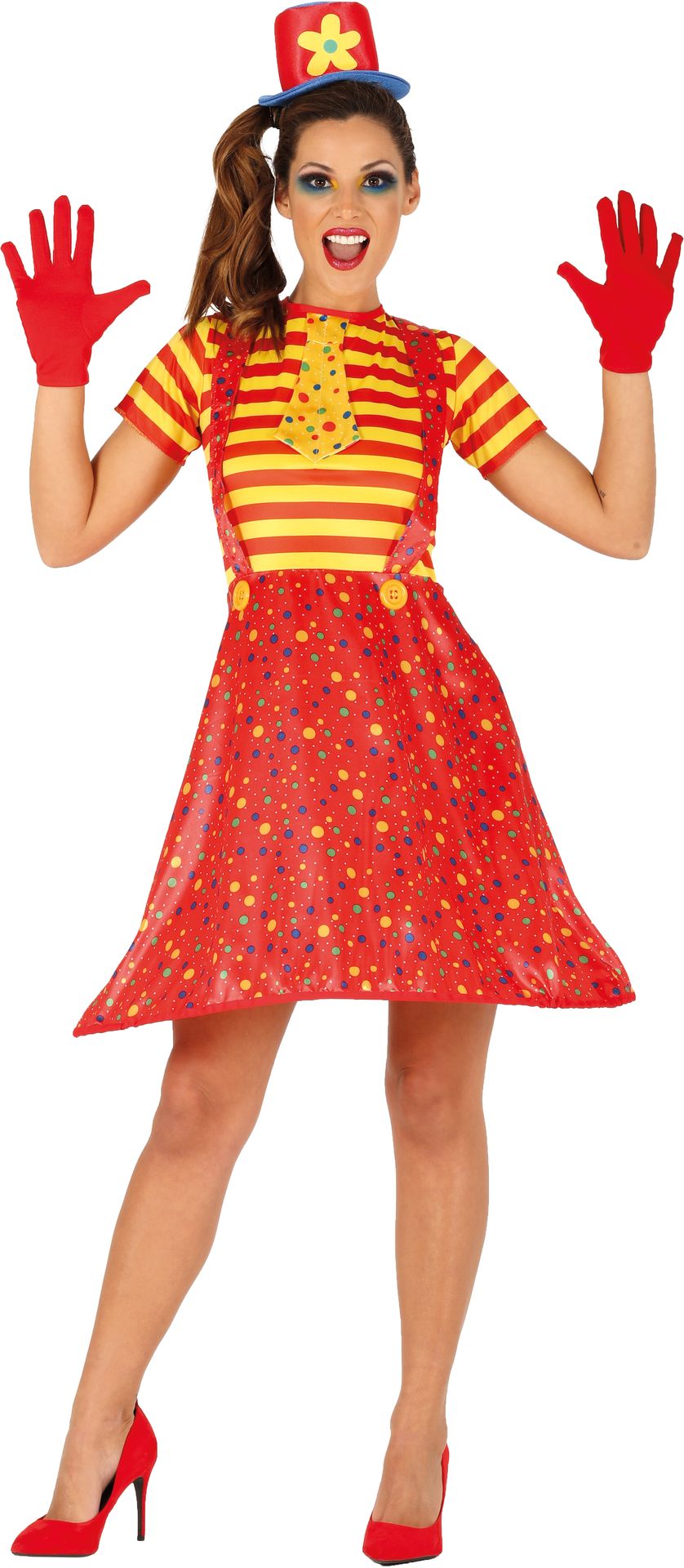 Rood Clownsjurkje Dames