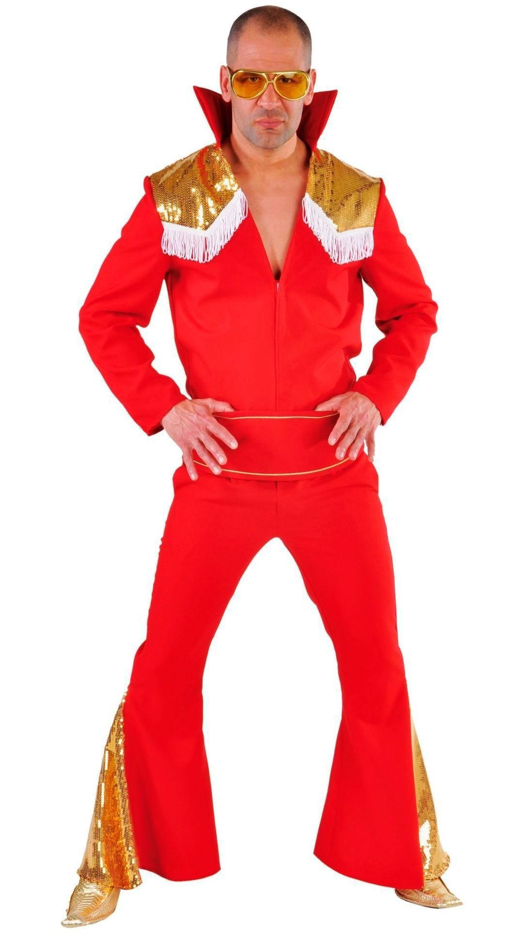 Rood Elvis Kostuum Heren
