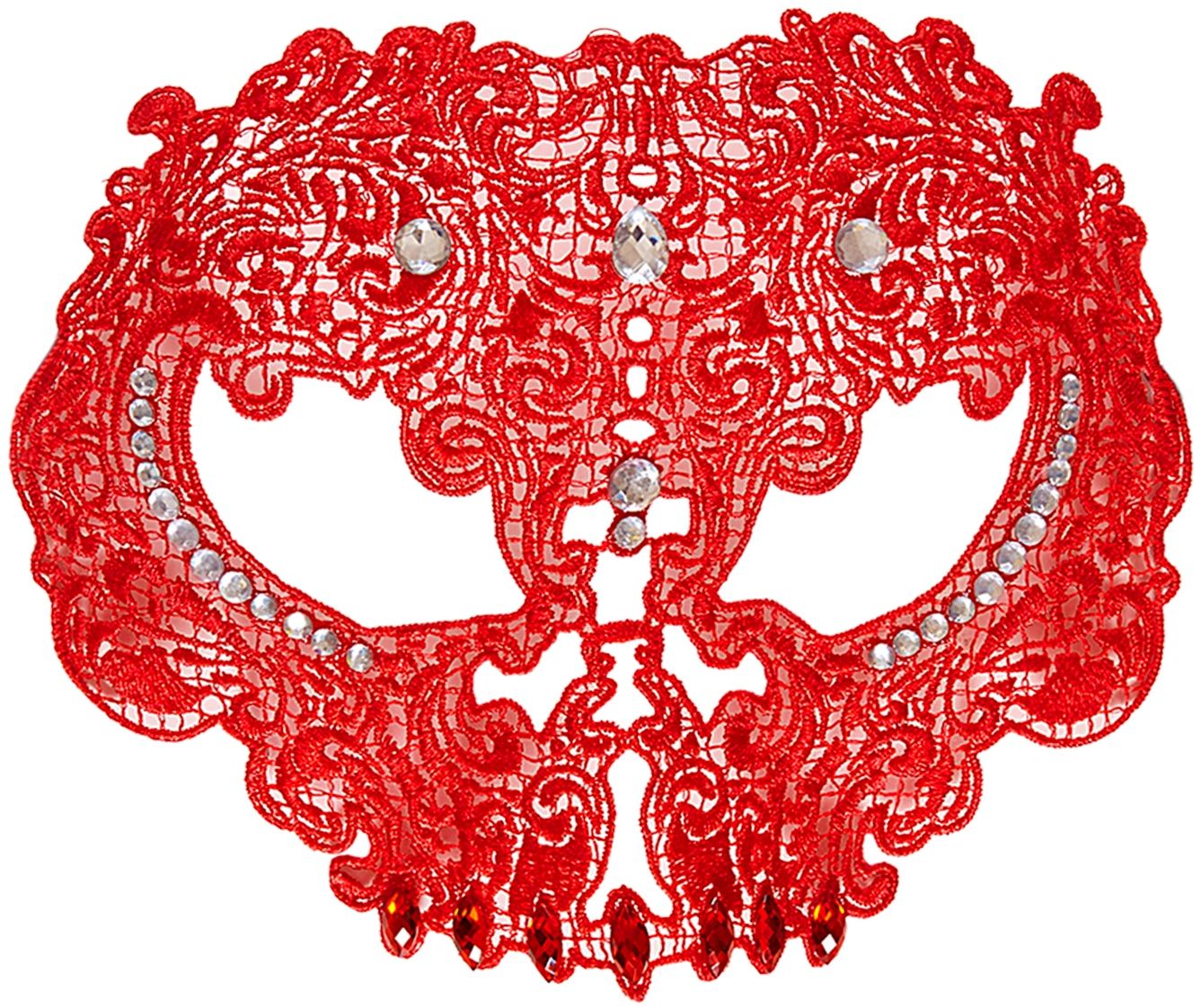 Rood Kanten Schedel Masker