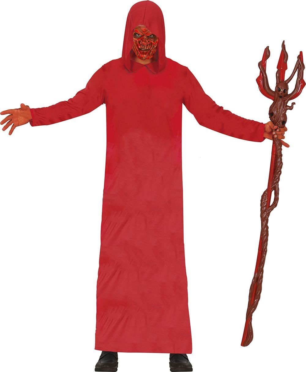 Rood Lang Duivel Gewaad Halloween