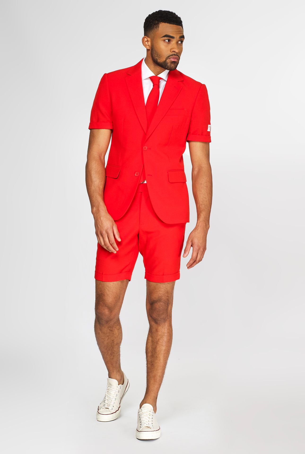 Rood Opposuits Zomer Kostuum