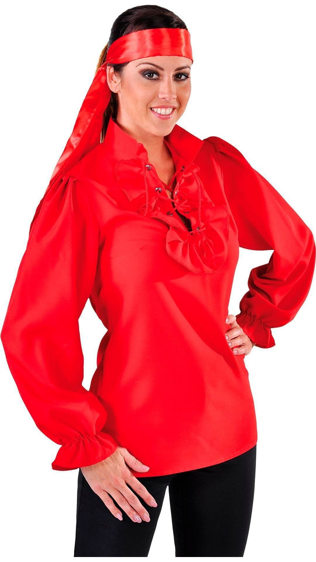 Rood Piraten Blousje Dames