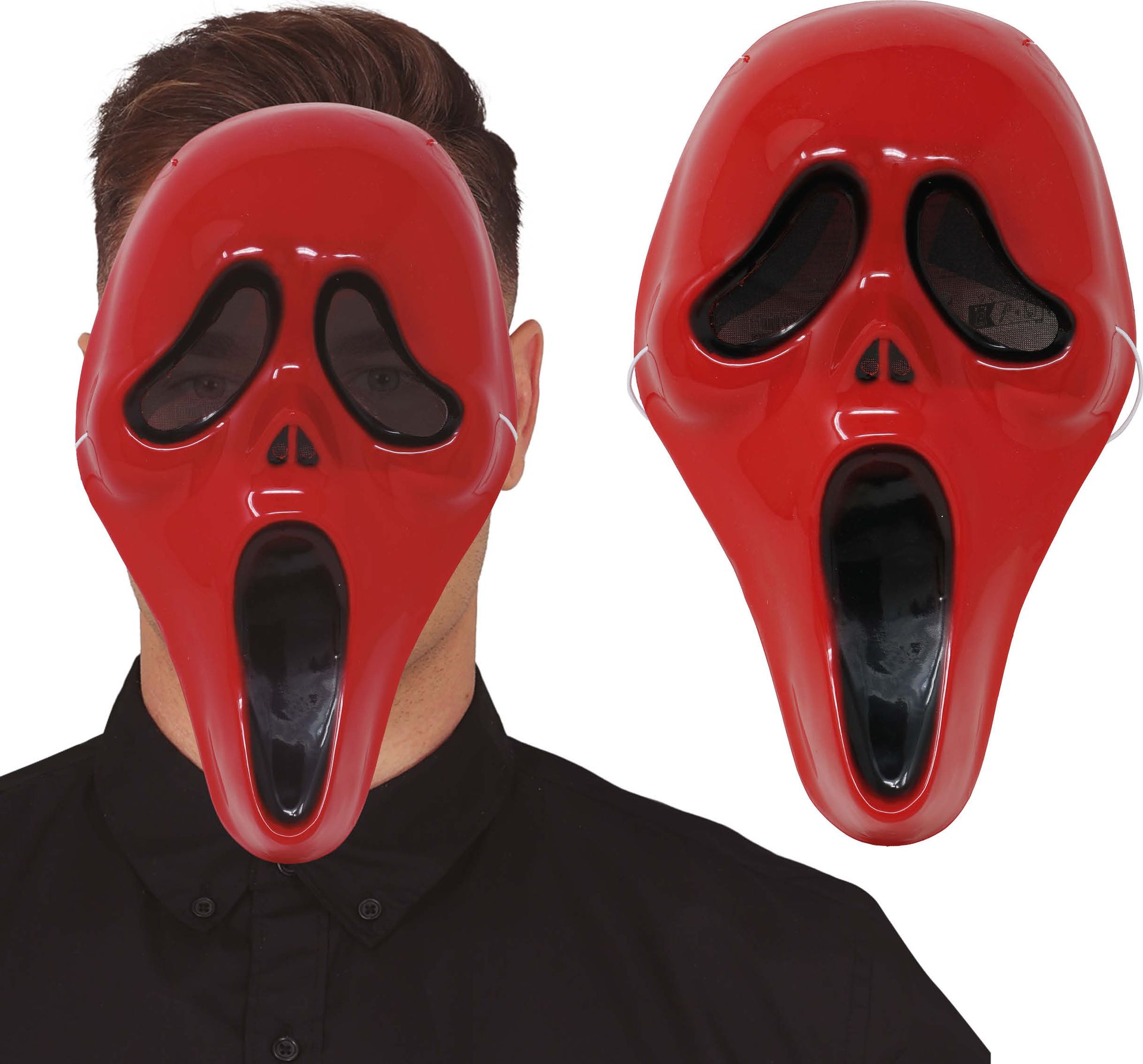 Rood Scream Masker