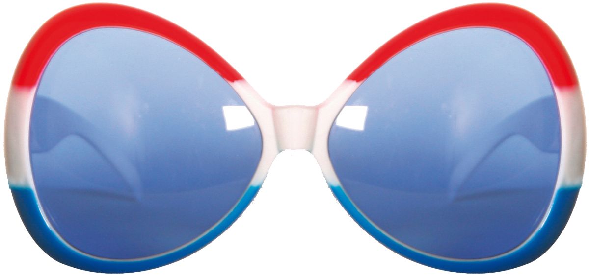 Rood wit blauw Nederland feestbril