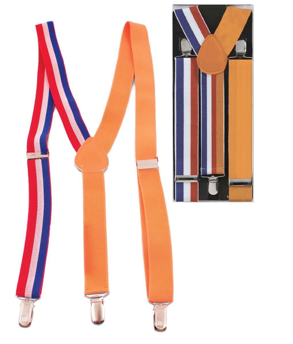 Rood Wit Blauw Oranje Supporter Bretels