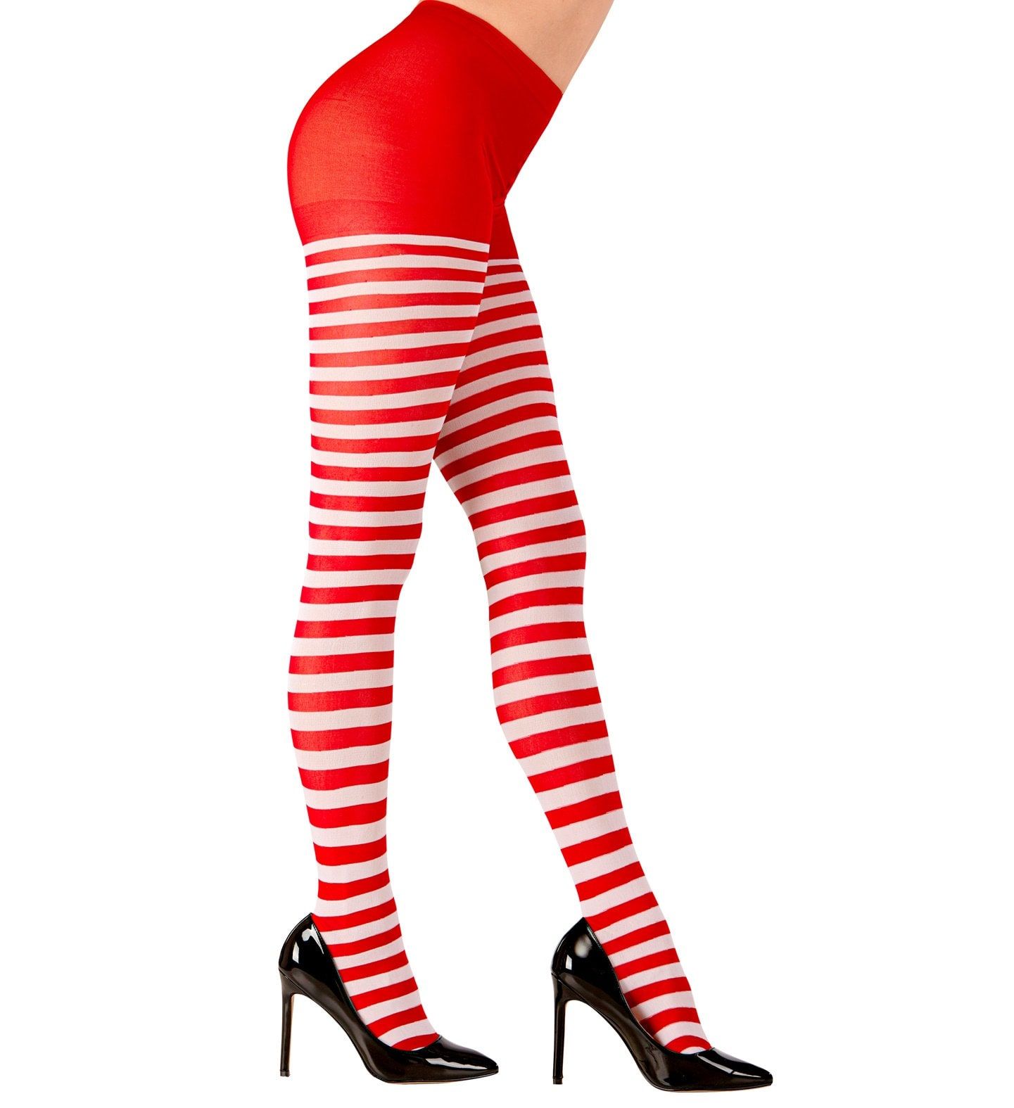 Rood Wit Gestreepte Panty Dames