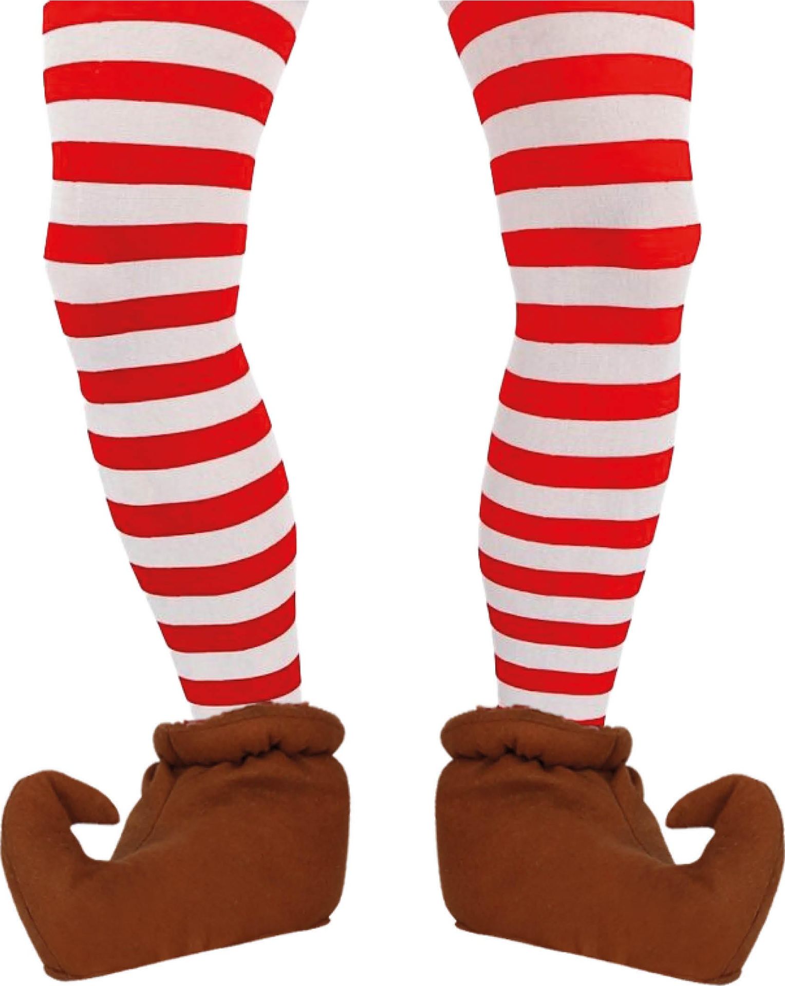 Rood Wit Gestreepte Panty Unisex