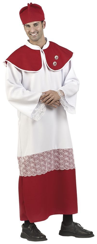 Rood Wit Misdienaar Kostuum