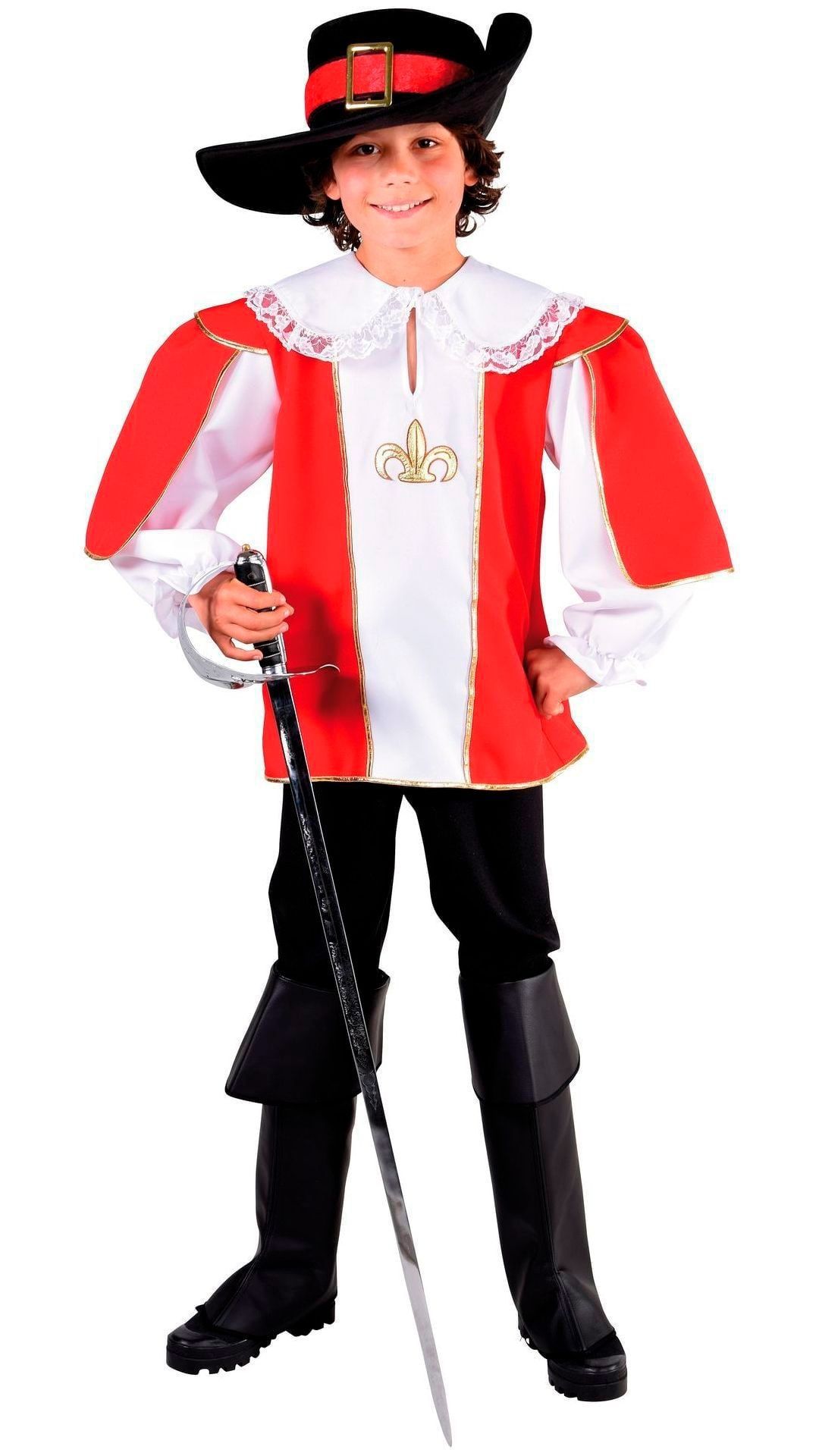 Rood Wit Musketierspak Jongens