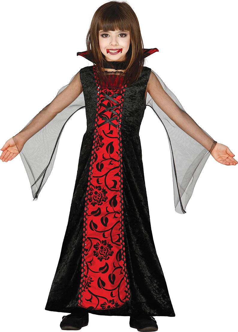 Rood Zwarte Vampier Jurk Meisjes