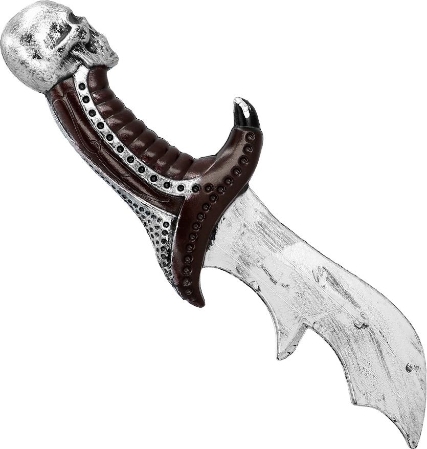 Rood/Zwarte Skull Master Dolk 29cm