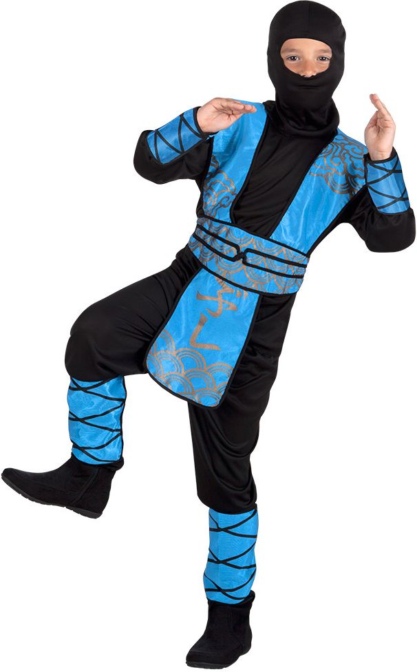 Royal blue ninja kostuum kind