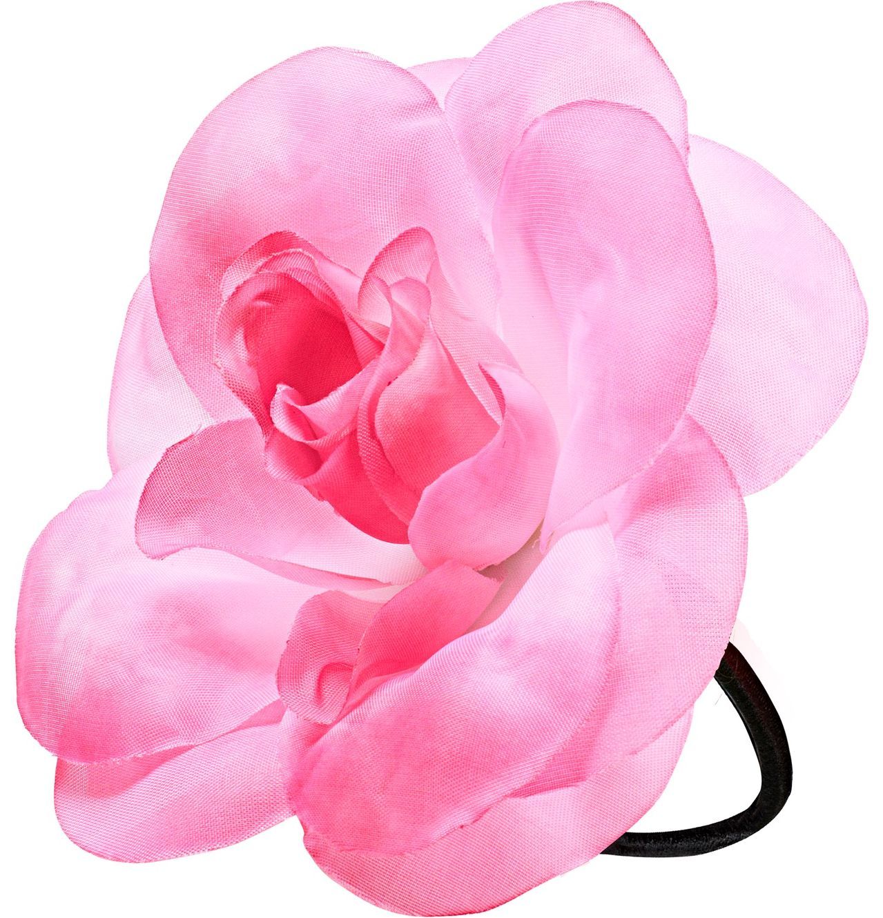 Roze Bloem Haarelastiek