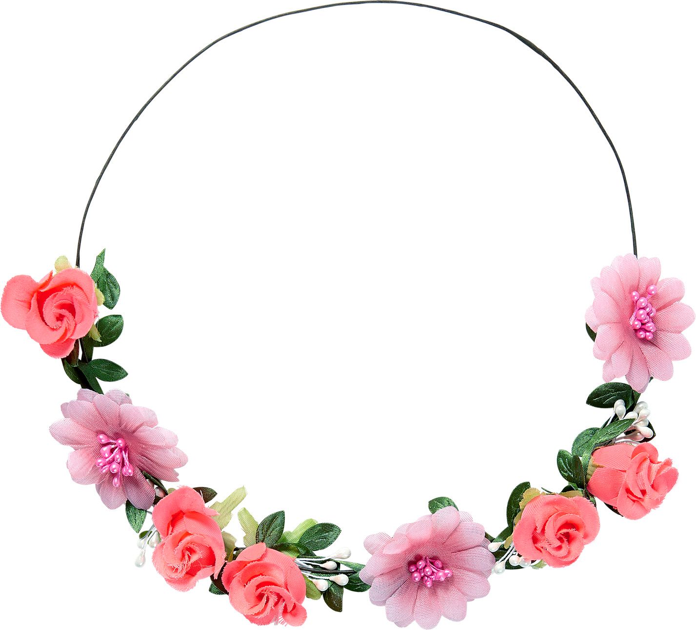 Roze Bloemen Hoofdband