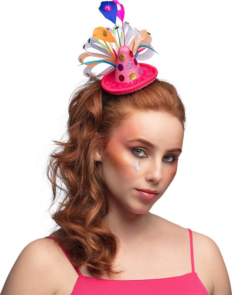 Roze Clownshoed Tiara Haarband