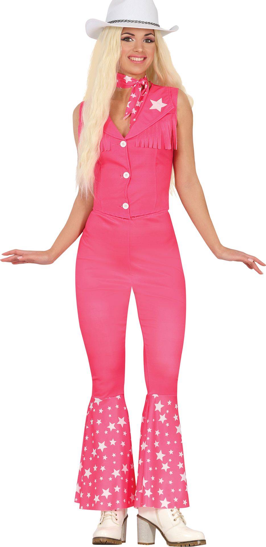 Roze Country Meisje Kostuum Volwassene