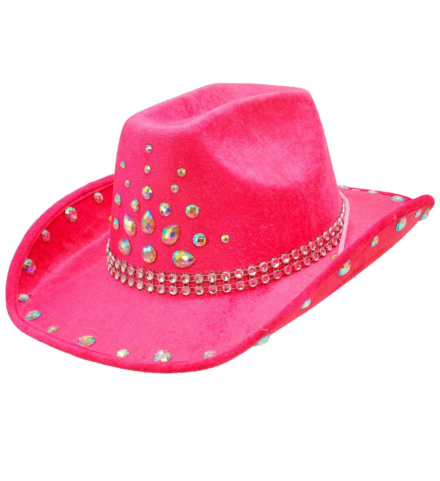 Roze Cowboyhoed met Diamantjes