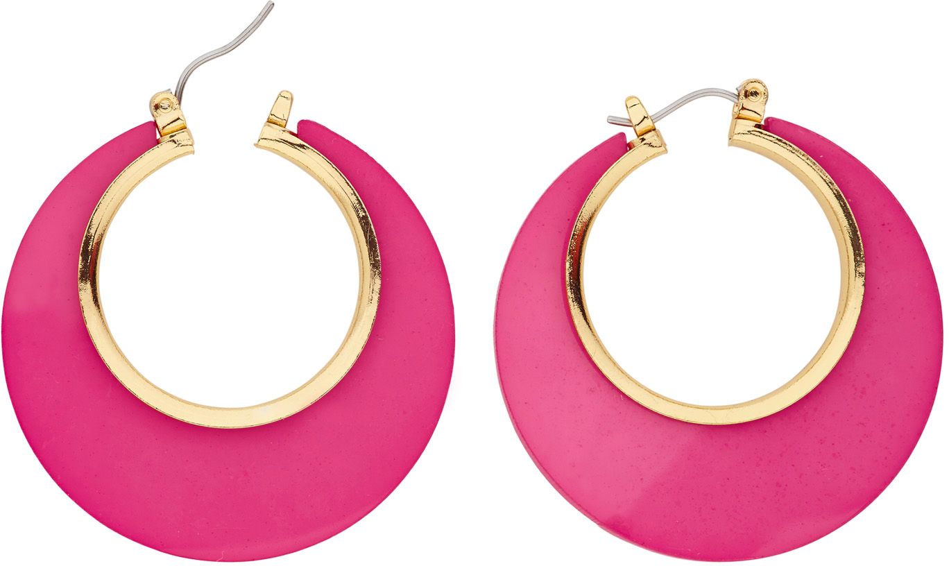 Roze Disco Oorbellen