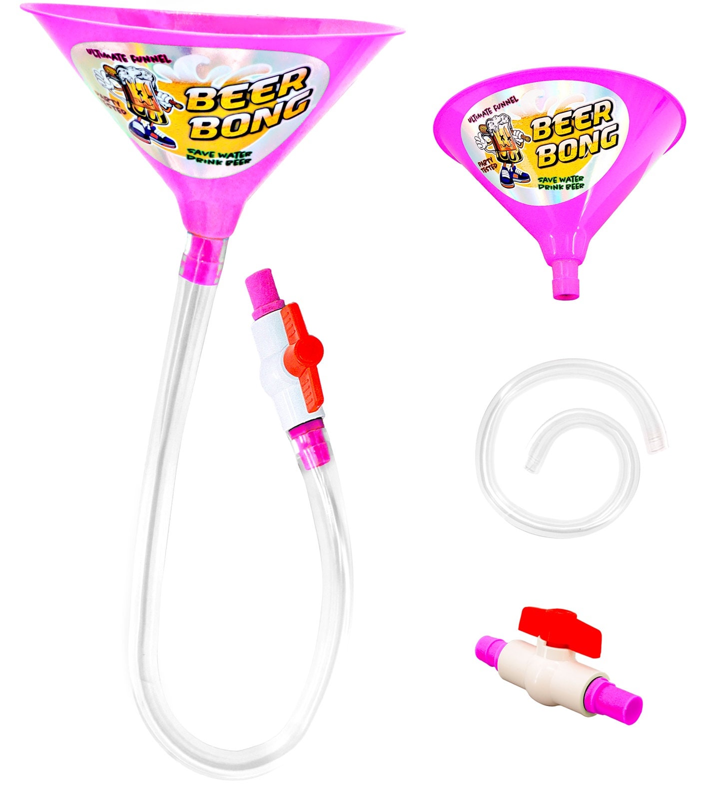 Roze Dranktrechter Beer Bong