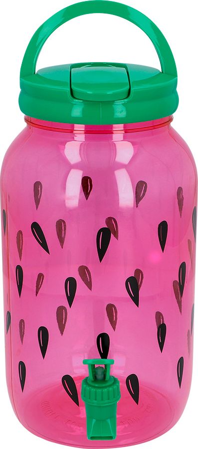 Roze Fruitdrank Dispenser met Kraantje 3,8 Liter