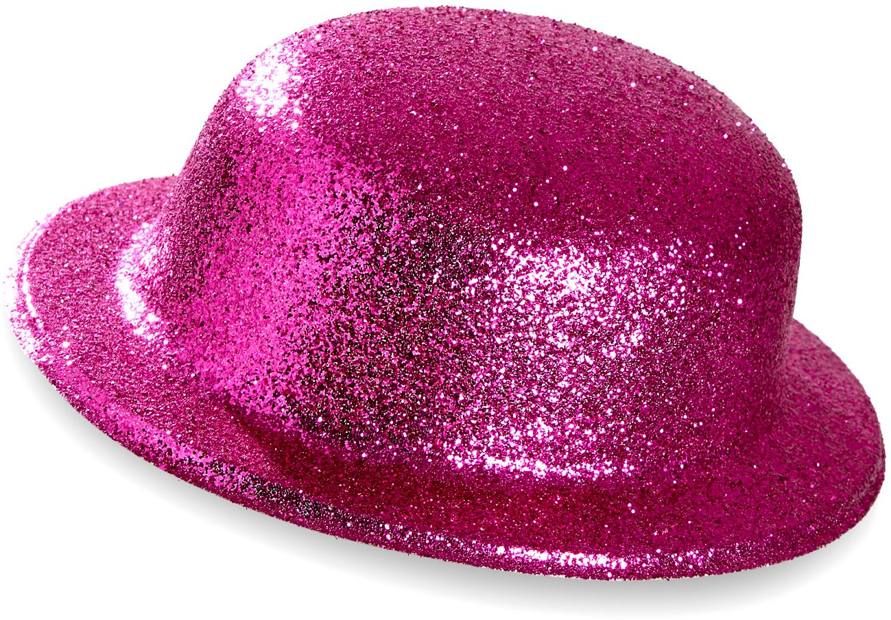 Roze Glitter Bolhoed
