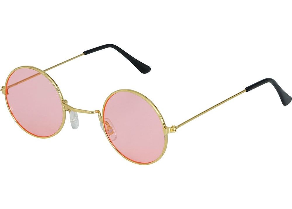 Roze Hippie Retro Zonnebril Klein Volwassenen