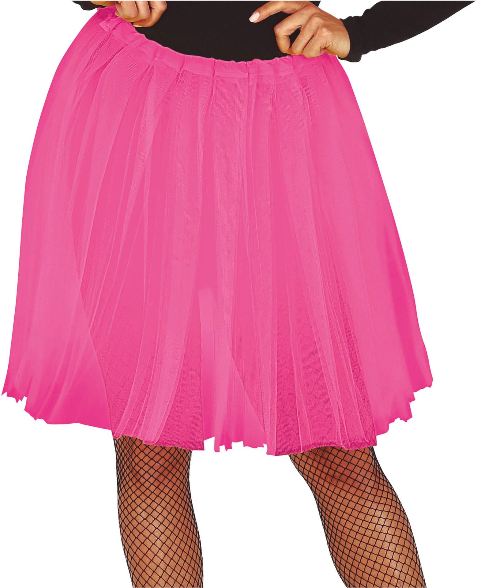 Roze Lange Tutu Dames 60cm